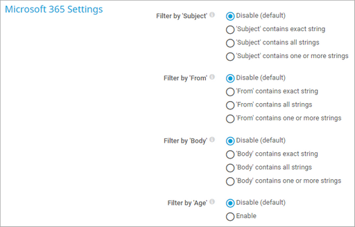 Microsoft 365 Settings